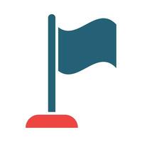 Flag Vector Glyph Two Color Icon For Personal And Commercial Use.