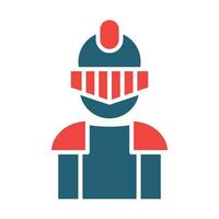 Knight Vector Glyph Two Color Icon For Personal And Commercial Use.