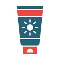 Sunscreen Vector Glyph Two Color Icon For Personal And Commercial Use.