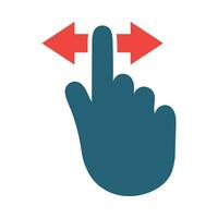 Swipe Vector Glyph Two Color Icon For Personal And Commercial Use.