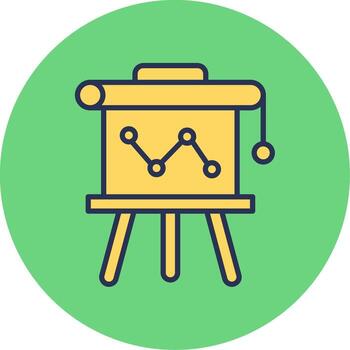 icono de vector de presentación