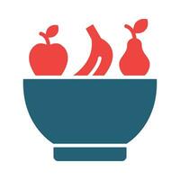 Healthy Eating Vector Glyph Two Color Icon For Personal And Commercial Use.