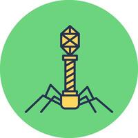 bacteriófago vector icono