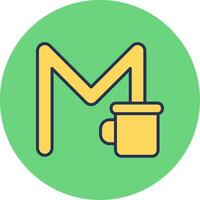 Capital M Vector Icon