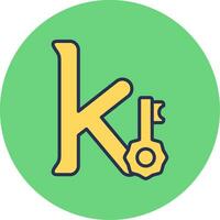 Small K Vector Icon