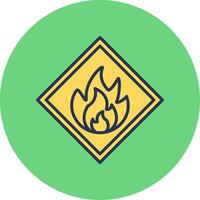 Flammable Vector Icon