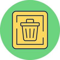 Trash Sign Vector Icon