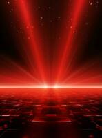 Ai Generative Backdrop Red Spotlights For Flyers, Banner and Backgrounds realistic image ultra hd high design photo