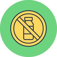 No Bottle Vector Icon