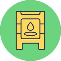 Wet Floor Vector Icon