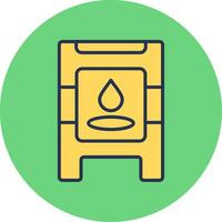 Wet Floor Vector Icon