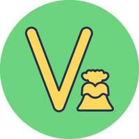 Small V Vector Icon