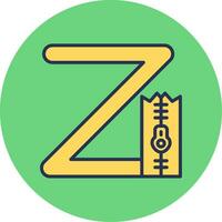 Small Z Vector Icon