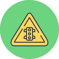 Traffic Light Sign Vector Icon