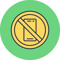 No Phone Vector Icon