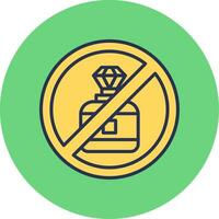 No Perfume Vector Icon