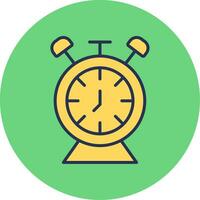 Desk Clock Vector Icon