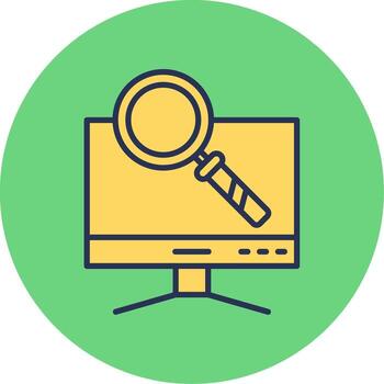 icono de vector de computadora