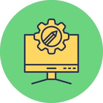 Computer Vector Icon