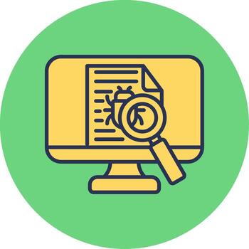 icono de vector de error