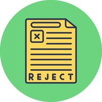 Reject Vector Icon