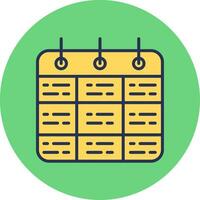Timetable Vector Icon