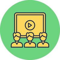 Video Presentation Vector Icon