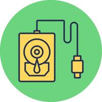 Hard Disk Vector Icon