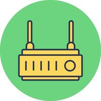 icono de vector de enrutador wifi