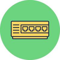 Network Hub Vector Icon