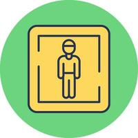 Male Toilet Sign Vector Icon