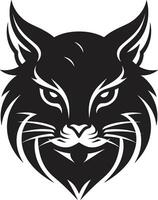 Cats Whisker in Vector Form Abstract Feline Impression in Black