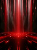 Ai Generative Backdrop Red Spotlights For Flyers, Banner and Backgrounds realistic image ultra hd high design photo