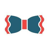Bow Tie Vector Glyph Two Color Icon For Personal And Commercial Use.
