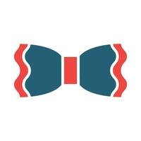 Bow Tie Vector Glyph Two Color Icon For Personal And Commercial Use.