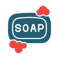 Soap Vector Glyph Two Color Icon For Personal And Commercial Use.