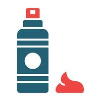 Shaving Foam Vector Glyph Two Color Icon For Personal And Commercial Use.