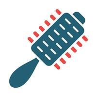 Hair Brush Vector Glyph Two Color Icon For Personal And Commercial Use.