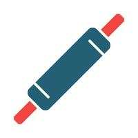 Rolling Pins Vector Glyph Two Color Icon For Personal And Commercial Use.