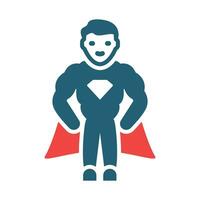 Hero Vector Glyph Two Color Icon For Personal And Commercial Use.