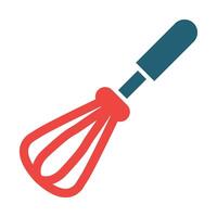 Whisk Vector Glyph Two Color Icon For Personal And Commercial Use.