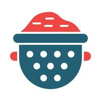 Sieve Vector Glyph Two Color Icon For Personal And Commercial Use.