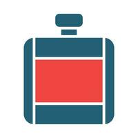 Flask Vector Glyph Two Color Icon For Personal And Commercial Use.