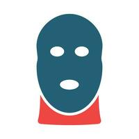 Balaclava Vector Glyph Two Color Icon For Personal And Commercial Use.