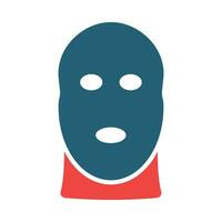 Balaclava Vector Glyph Two Color Icon For Personal And Commercial Use.