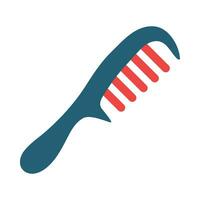 Hair Comb Vector Glyph Two Color Icon For Personal And Commercial Use.