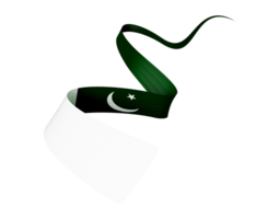 14. august glücklicher pakistanischer unabhängigkeitstag. Feier zum Unabhängigkeitstag. schwenkende pakistanische Flagge. 3D-Darstellung png