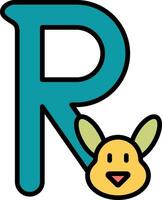Capital R Vector Icon