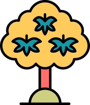 icono de vector de hoja de arce