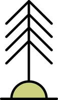 icono de vector de árbol de pino